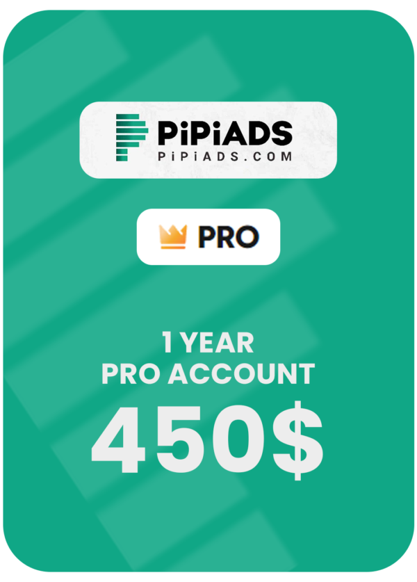 Pipiads PRO account 1 YEAR Subscription INSTANT DELIVERY